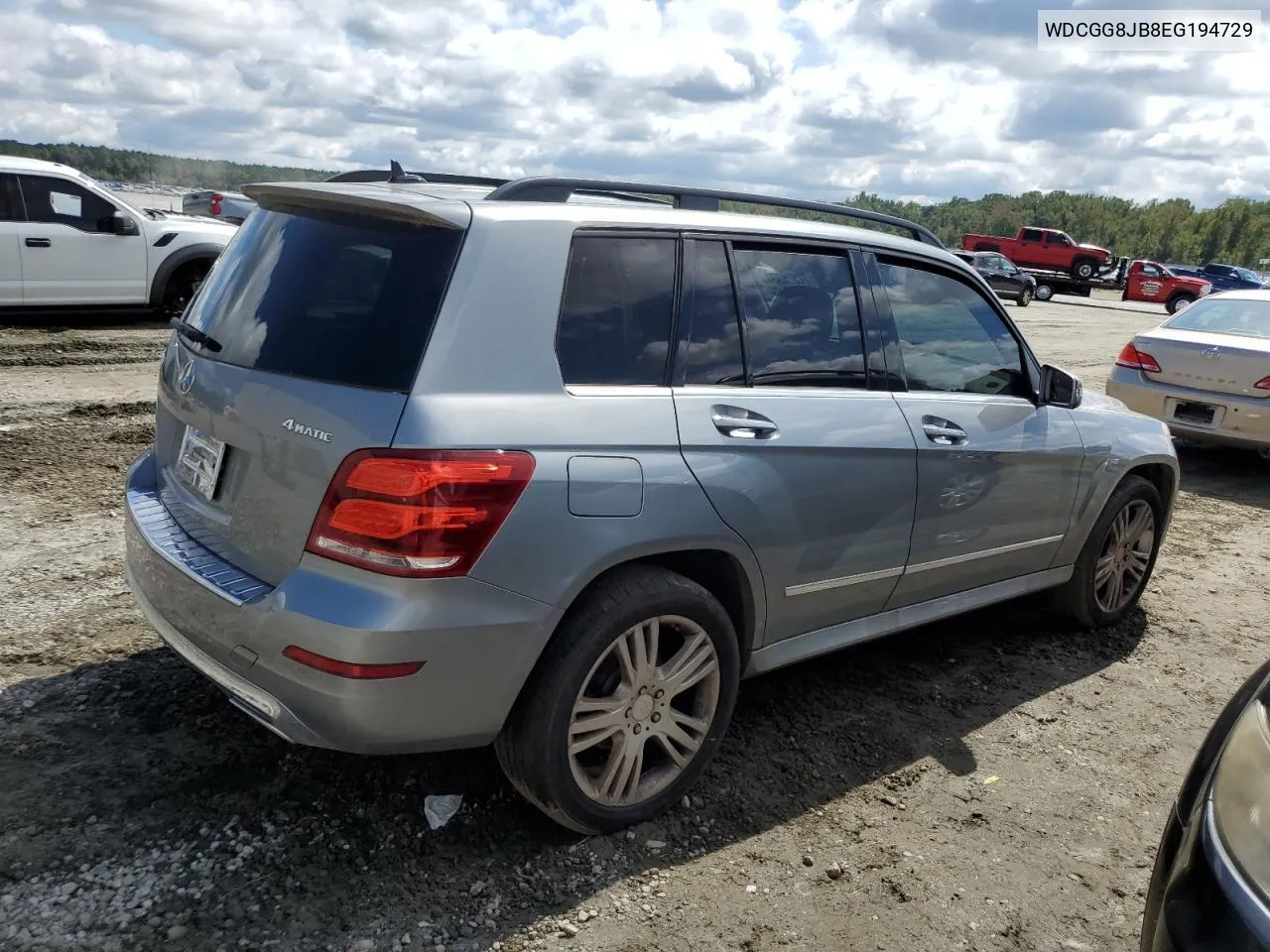 2014 Mercedes-Benz Glk 350 4Matic VIN: WDCGG8JB8EG194729 Lot: 72386934