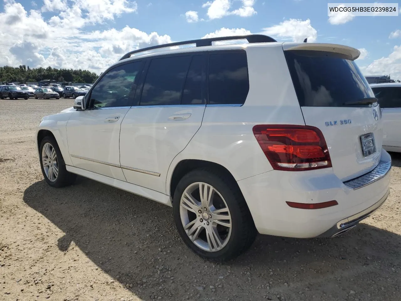 2014 Mercedes-Benz Glk 350 VIN: WDCGG5HB3EG239824 Lot: 74069524