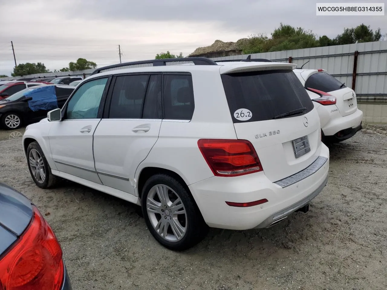 2014 Mercedes-Benz Glk 350 VIN: WDCGG5HB8EG314355 Lot: 74493604