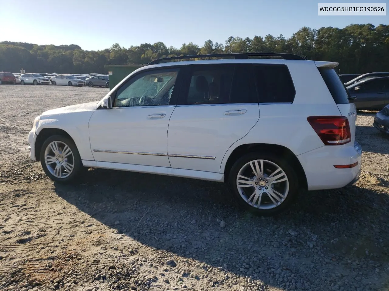 2014 Mercedes-Benz Glk 350 VIN: WDCGG5HB1EG190526 Lot: 74883724