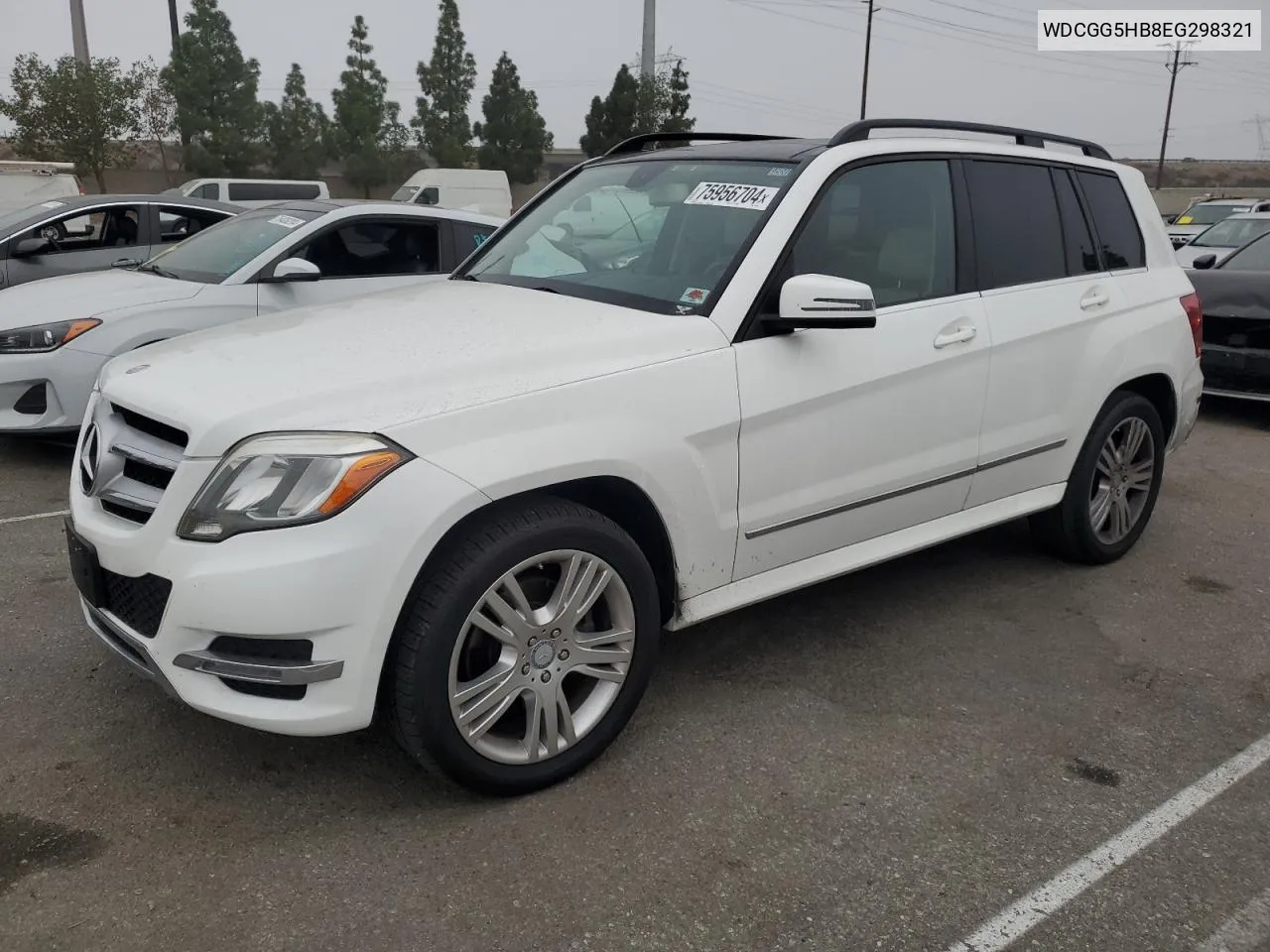 2014 Mercedes-Benz Glk 350 VIN: WDCGG5HB8EG298321 Lot: 75956704