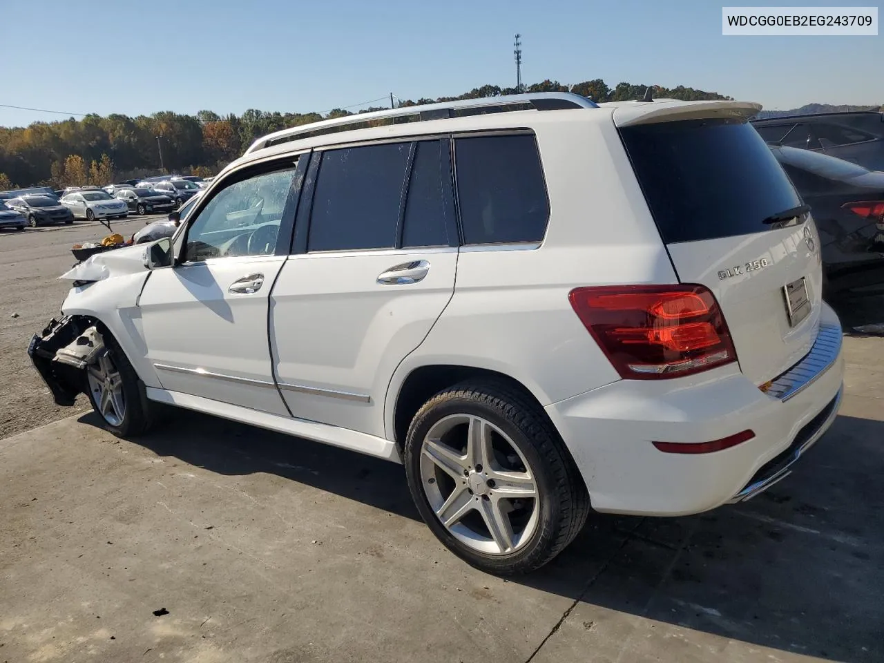 2014 Mercedes-Benz Glk 250 Bluetec VIN: WDCGG0EB2EG243709 Lot: 76585804