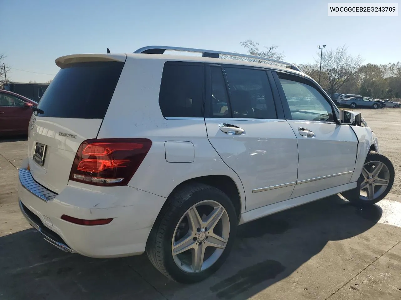 2014 Mercedes-Benz Glk 250 Bluetec VIN: WDCGG0EB2EG243709 Lot: 76585804