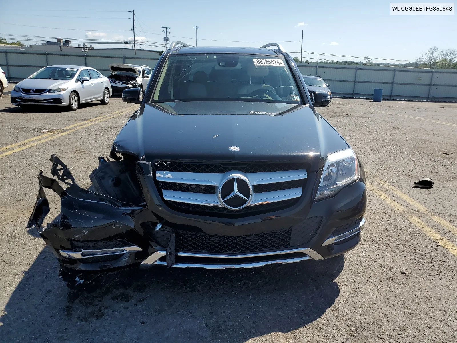 2015 Mercedes-Benz Glk 250 Bluetec VIN: WDCGG0EB1FG350848 Lot: 66765424