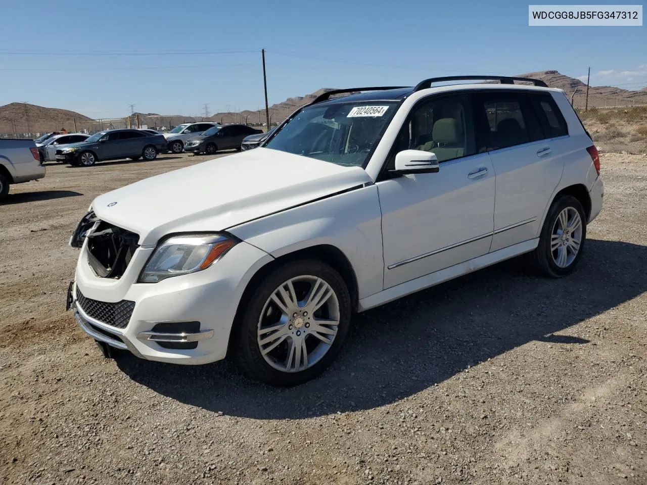 2015 Mercedes-Benz Glk 350 4Matic VIN: WDCGG8JB5FG347312 Lot: 70240564