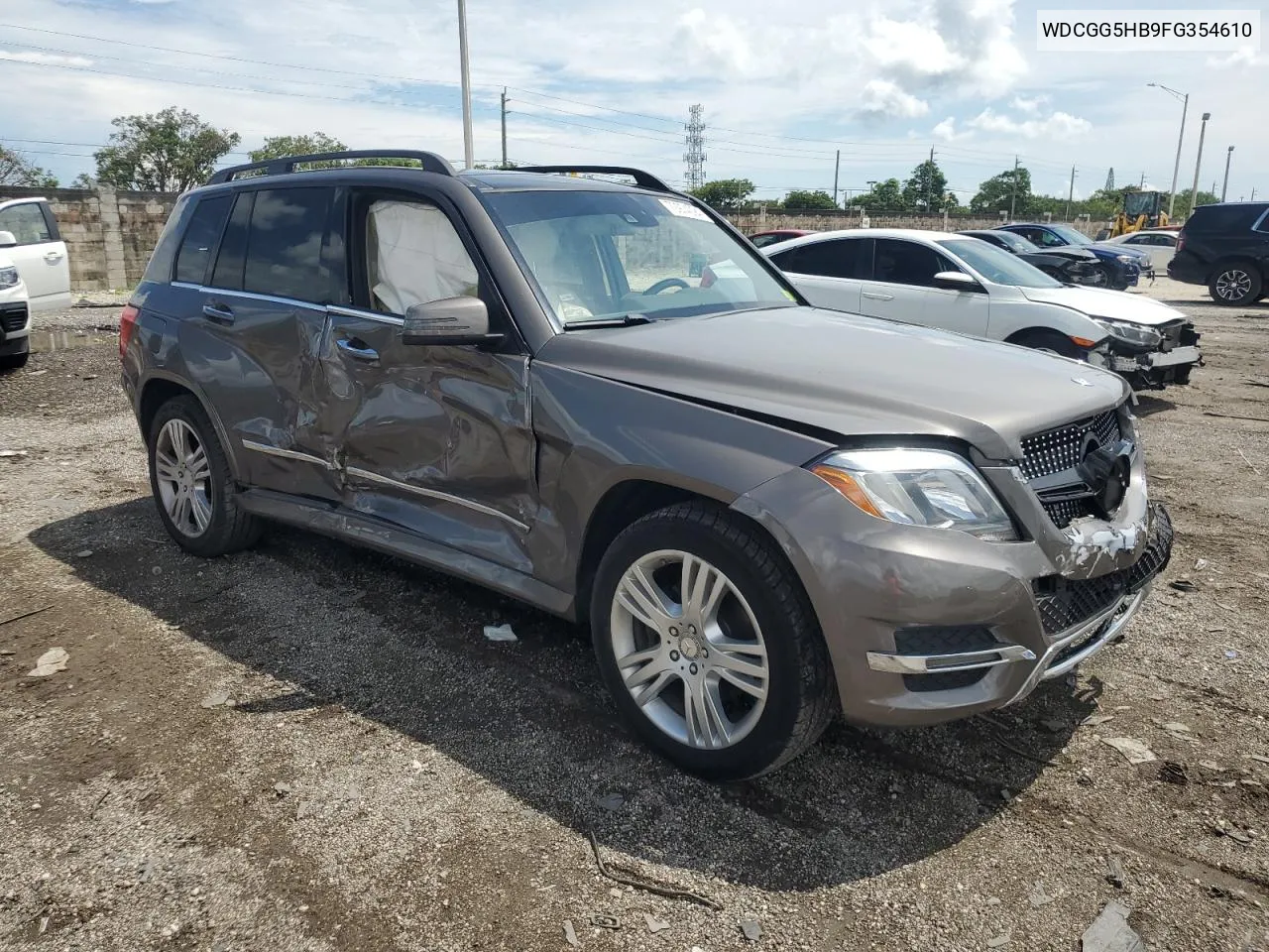 2015 Mercedes-Benz Glk 350 VIN: WDCGG5HB9FG354610 Lot: 70974094