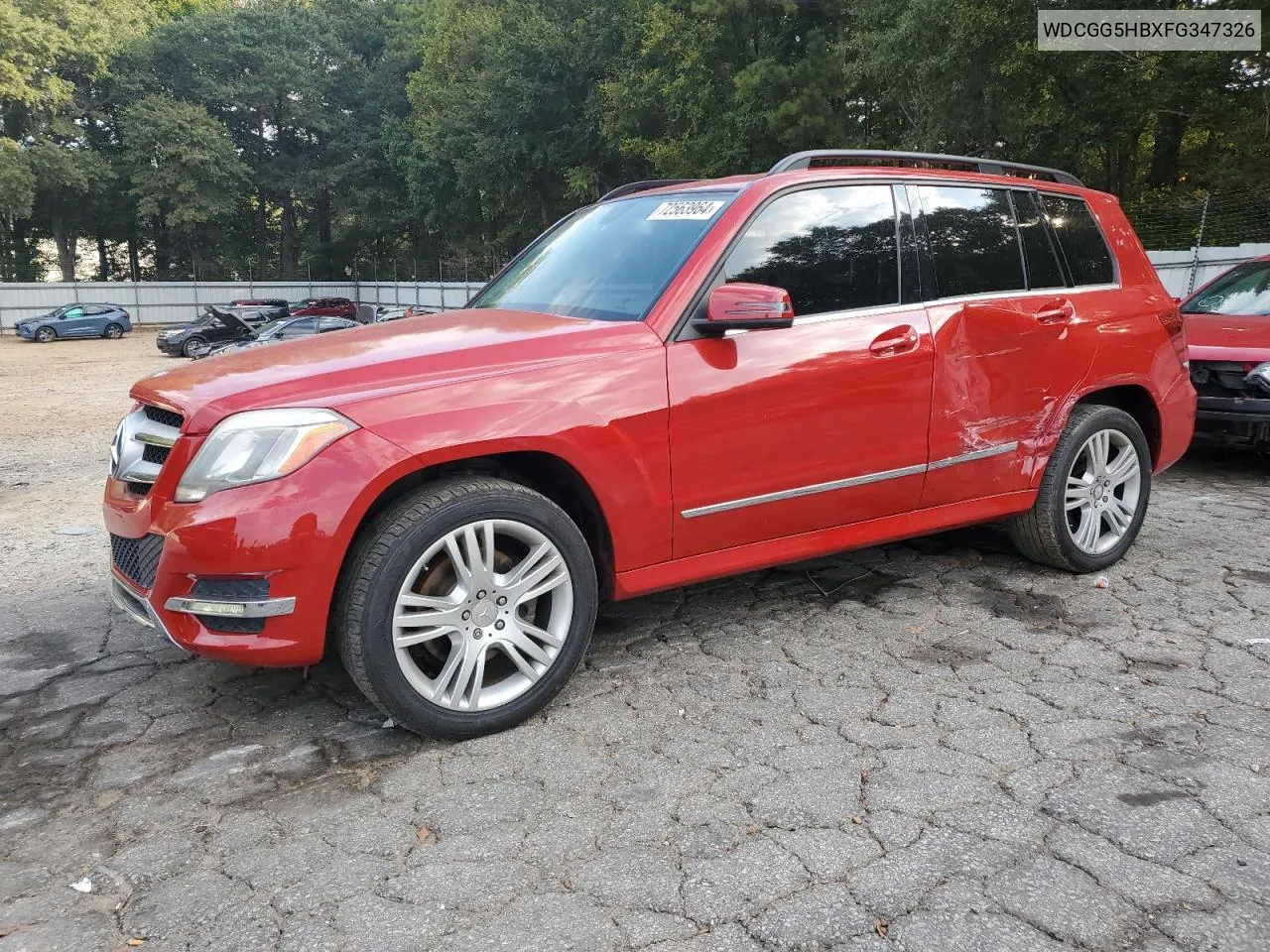 2015 Mercedes-Benz Glk 350 VIN: WDCGG5HBXFG347326 Lot: 72563964