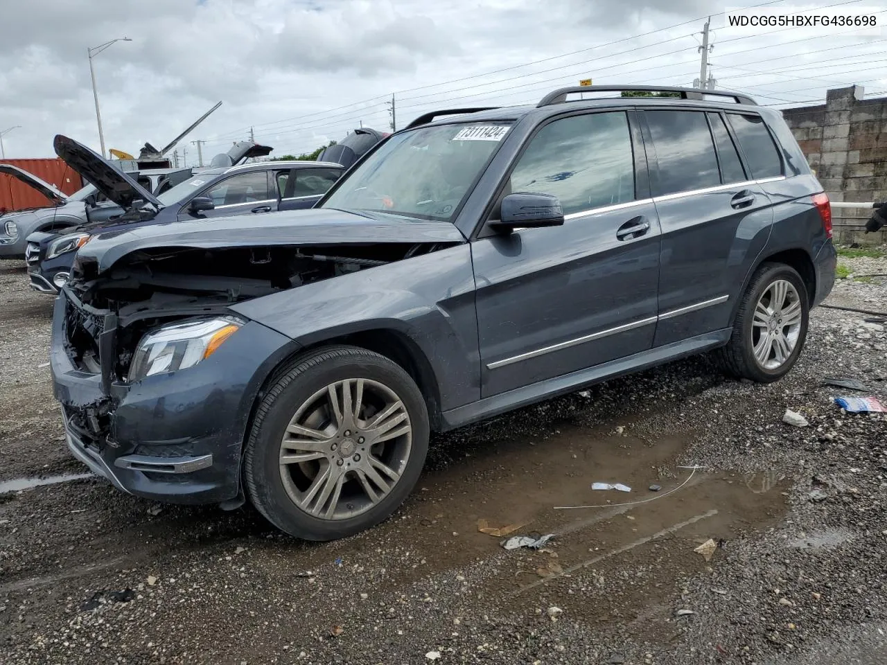 2015 Mercedes-Benz Glk 350 VIN: WDCGG5HBXFG436698 Lot: 73111424