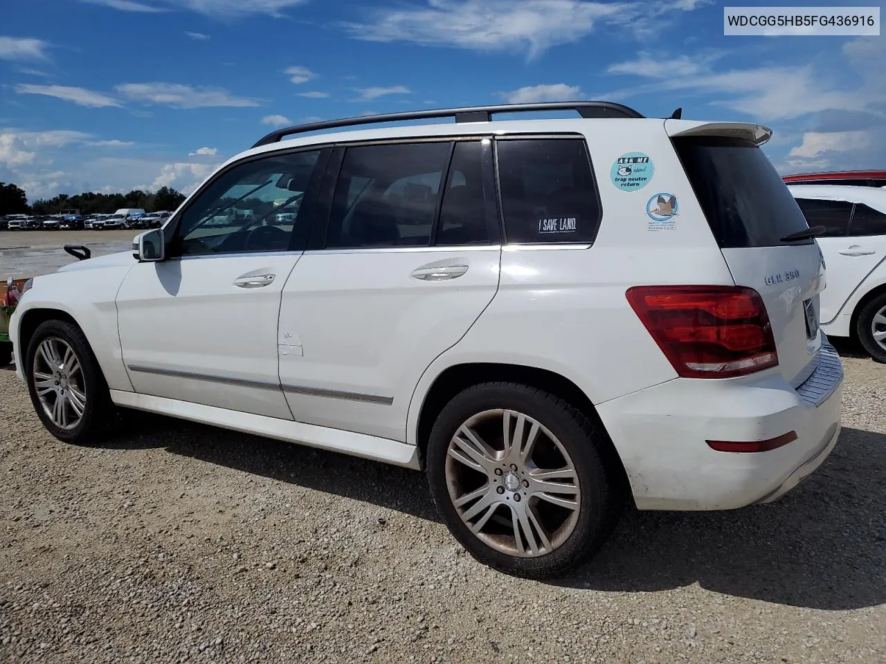 2015 Mercedes-Benz Glk 350 VIN: WDCGG5HB5FG436916 Lot: 73918454