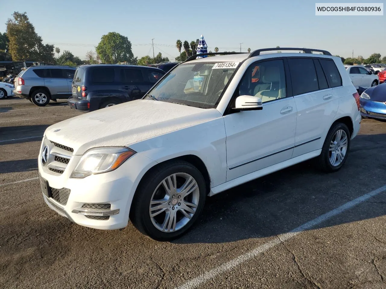 2015 Mercedes-Benz Glk 350 VIN: WDCGG5HB4FG380936 Lot: 74051354