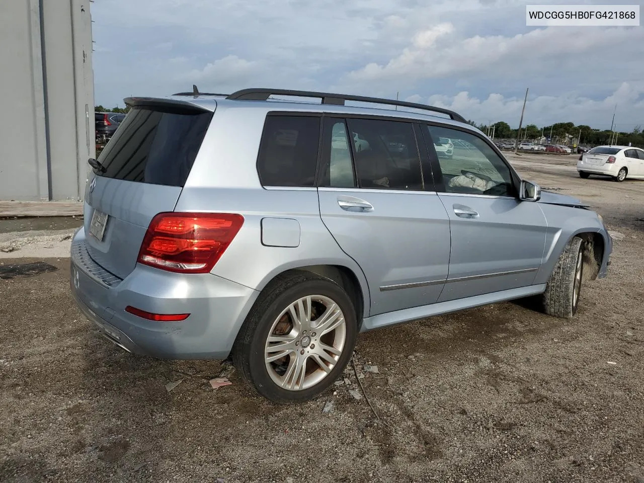 2015 Mercedes-Benz Glk 350 VIN: WDCGG5HB0FG421868 Lot: 75178554