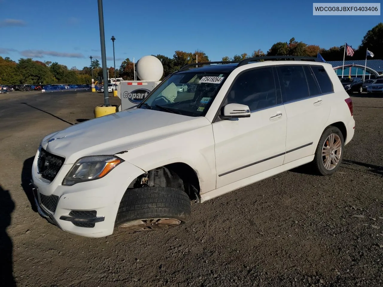 2015 Mercedes-Benz Glk 350 4Matic VIN: WDCGG8JBXFG403406 Lot: 75419264