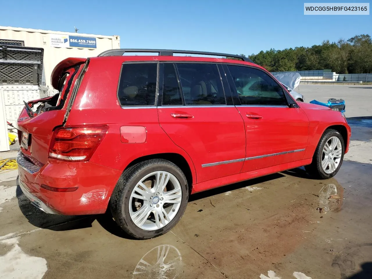 2015 Mercedes-Benz Glk 350 VIN: WDCGG5HB9FG423165 Lot: 76693544