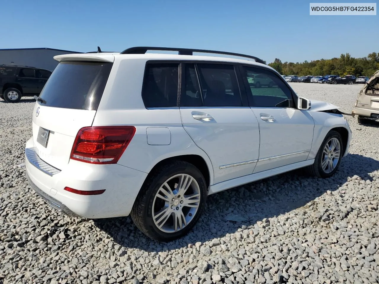 2015 Mercedes-Benz Glk 350 VIN: WDCGG5HB7FG422354 Lot: 77307224