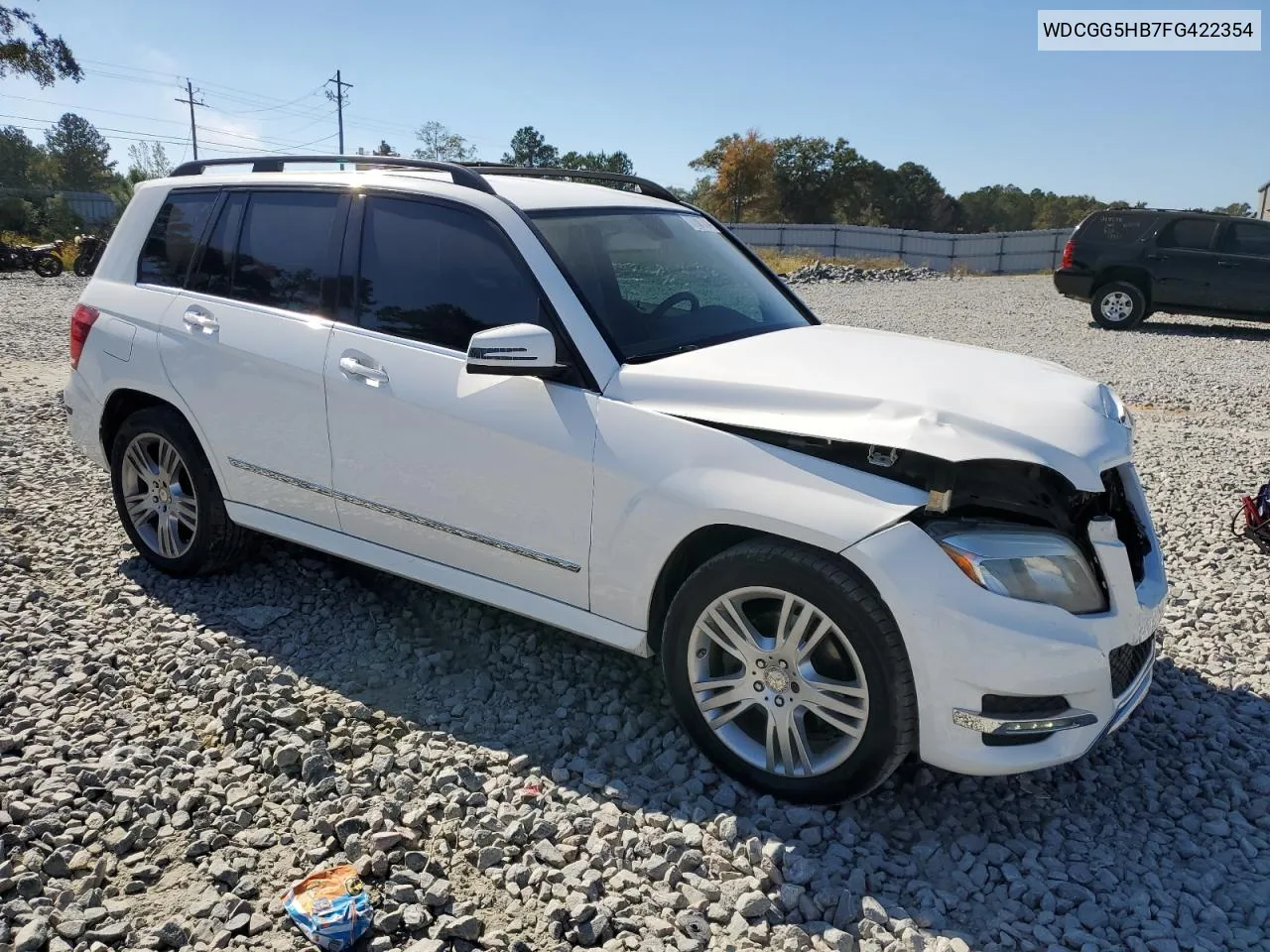 2015 Mercedes-Benz Glk 350 VIN: WDCGG5HB7FG422354 Lot: 77307224