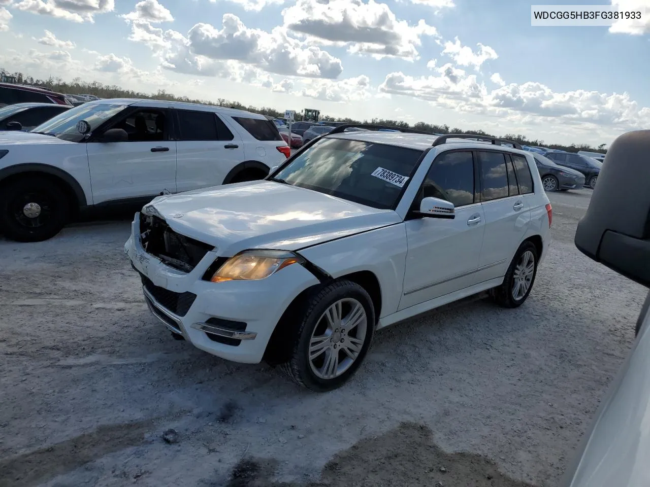 2015 Mercedes-Benz Glk 350 VIN: WDCGG5HB3FG381933 Lot: 78389734