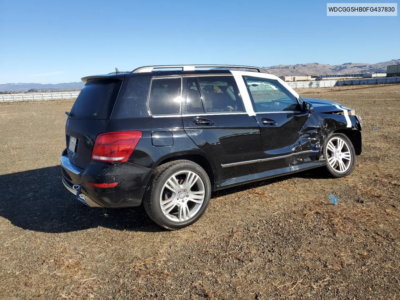 2015 Mercedes-Benz Glk 350 VIN: WDCGG5HB0FG437830 Lot: 79968594