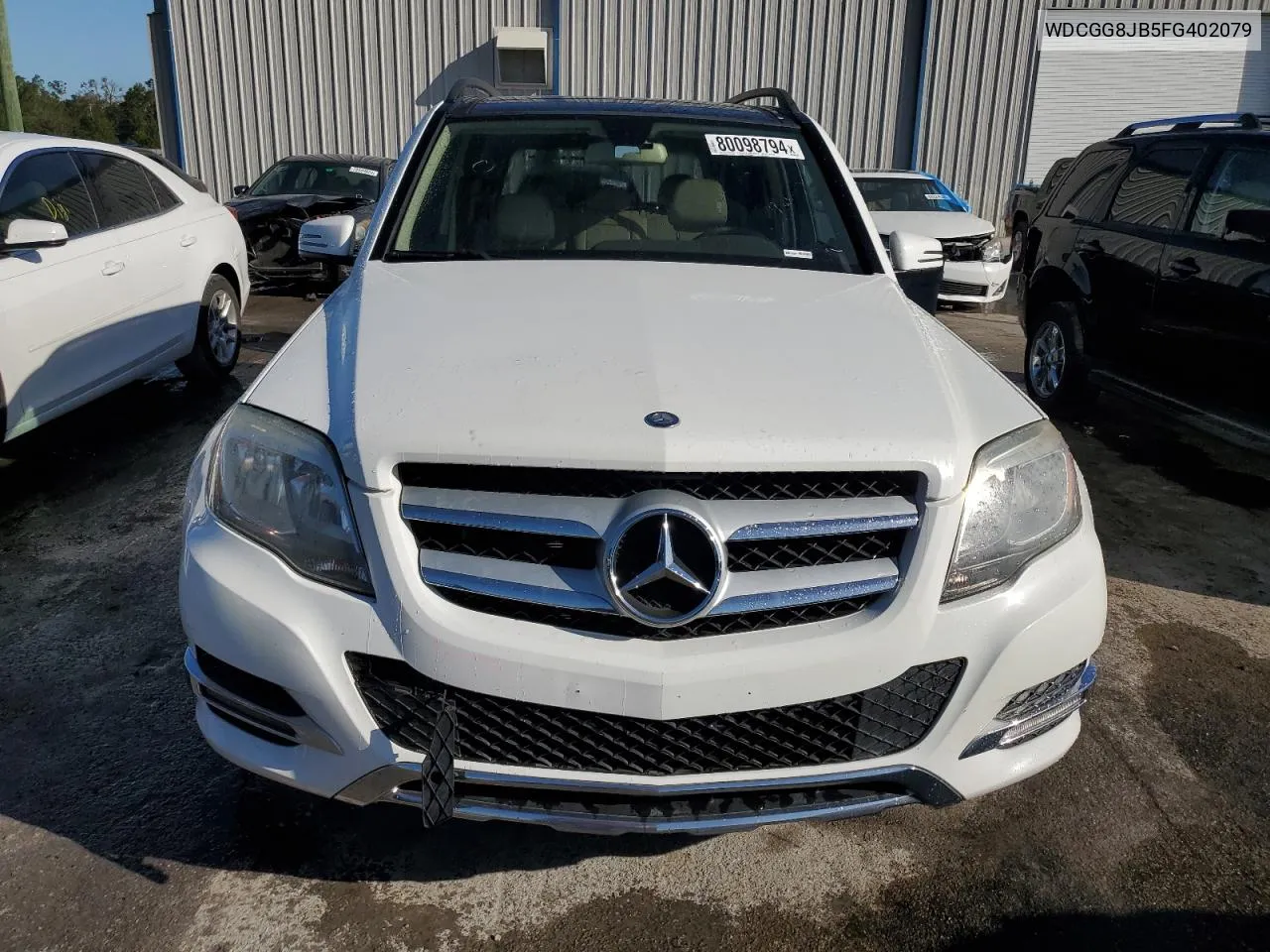 2015 Mercedes-Benz Glk 350 4Matic VIN: WDCGG8JB5FG402079 Lot: 80098794