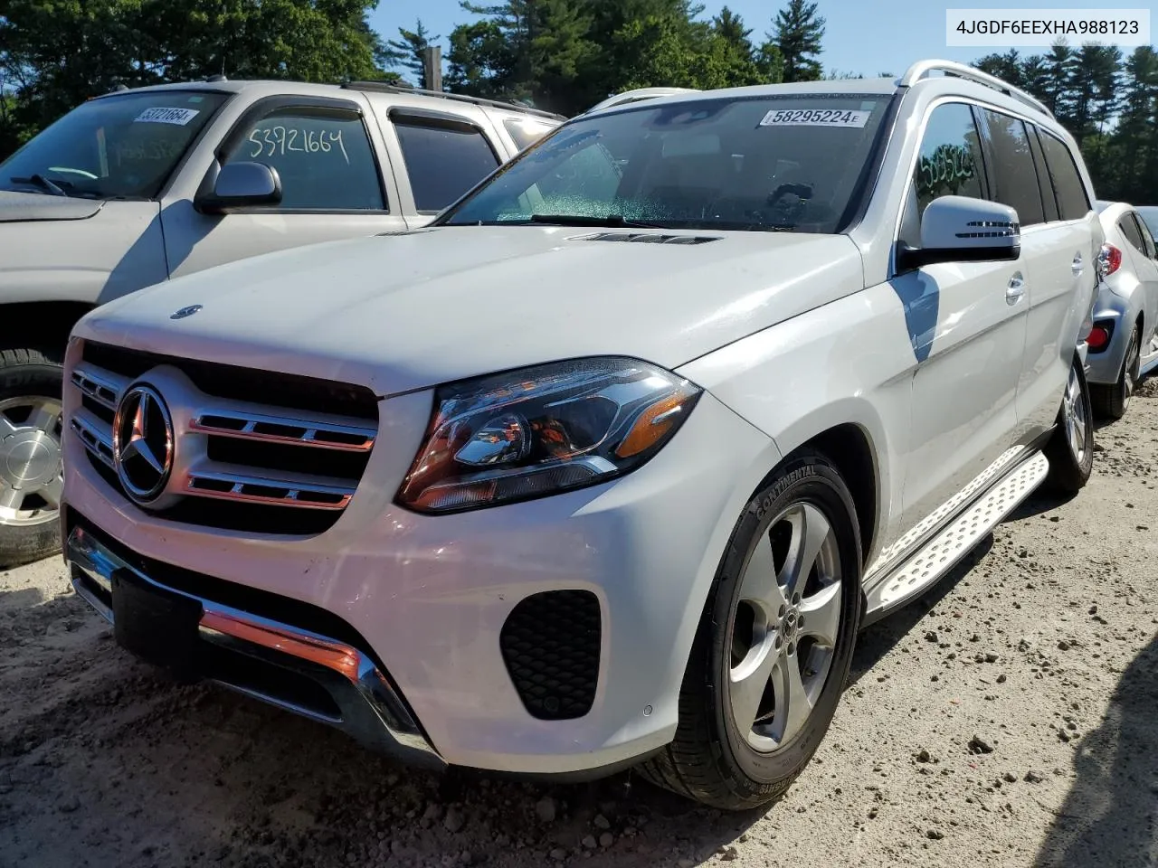 2017 Mercedes-Benz Gls 450 4Matic VIN: 4JGDF6EEXHA988123 Lot: 58295224