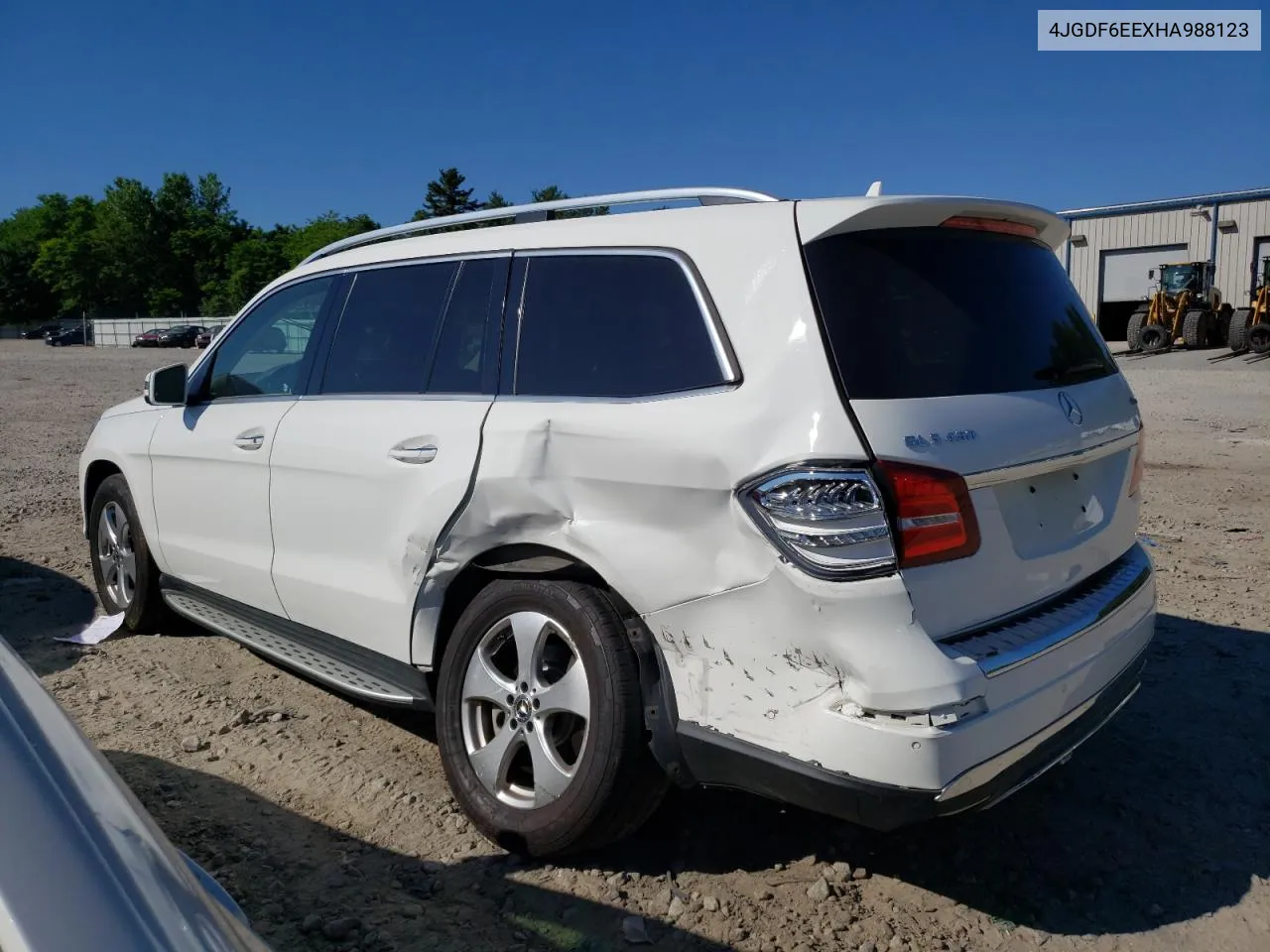 2017 Mercedes-Benz Gls 450 4Matic VIN: 4JGDF6EEXHA988123 Lot: 58295224