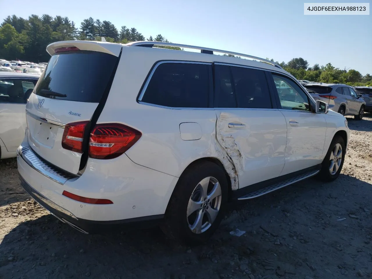 2017 Mercedes-Benz Gls 450 4Matic VIN: 4JGDF6EEXHA988123 Lot: 58295224