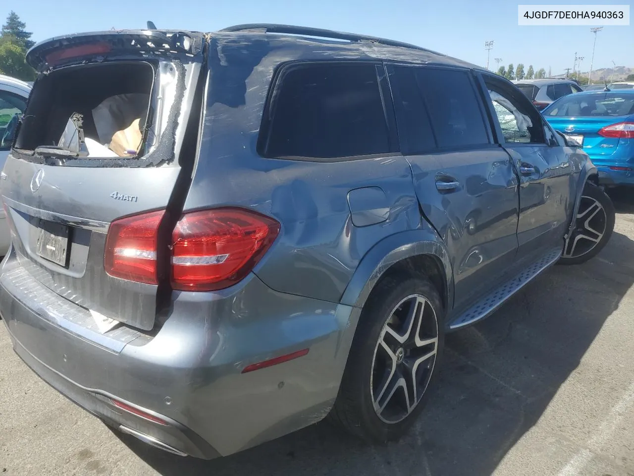 2017 Mercedes-Benz Gls 550 4Matic VIN: 4JGDF7DE0HA940363 Lot: 58723254