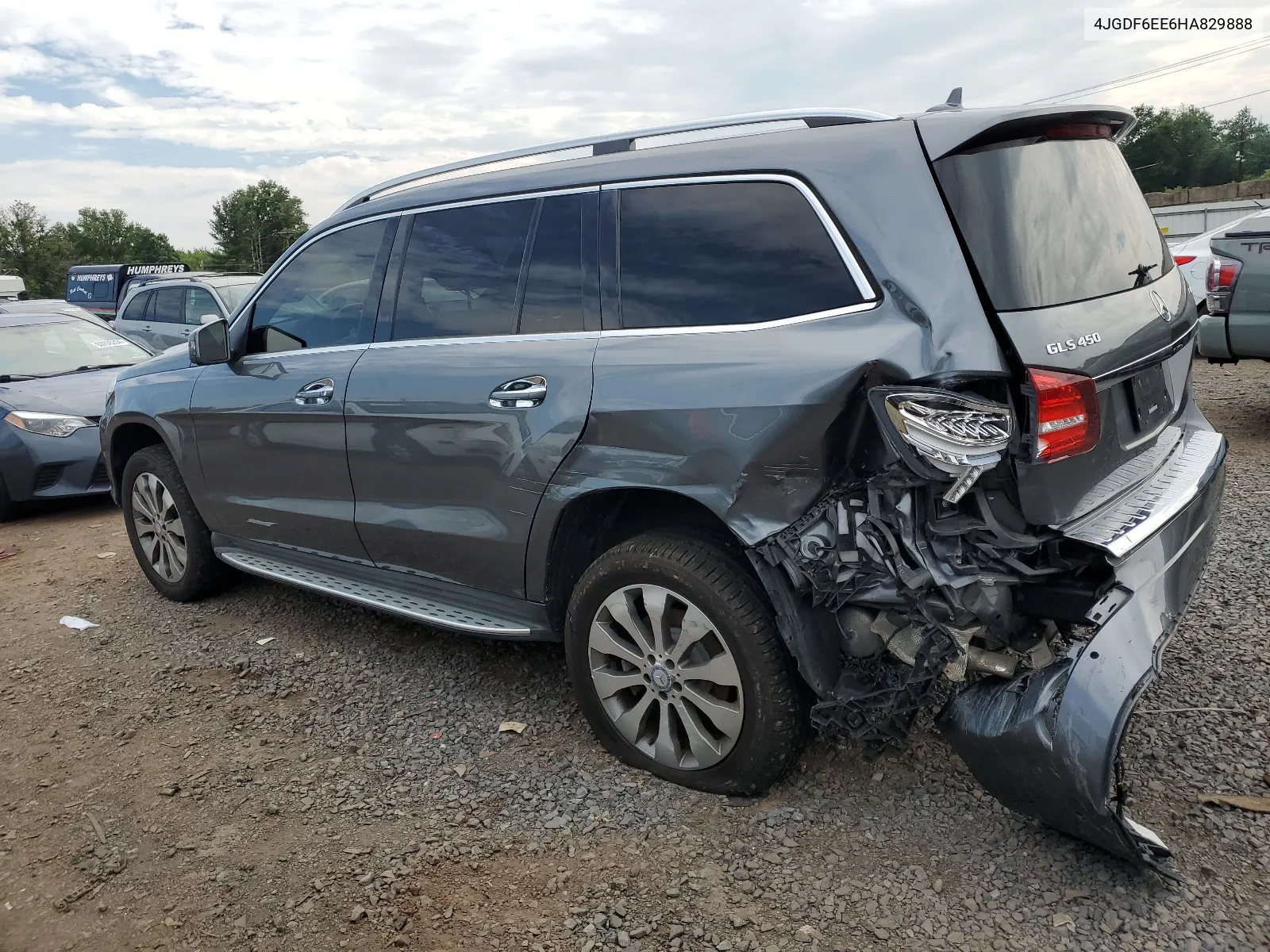 2017 Mercedes-Benz Gls 450 4Matic VIN: 4JGDF6EE6HA829888 Lot: 62447894