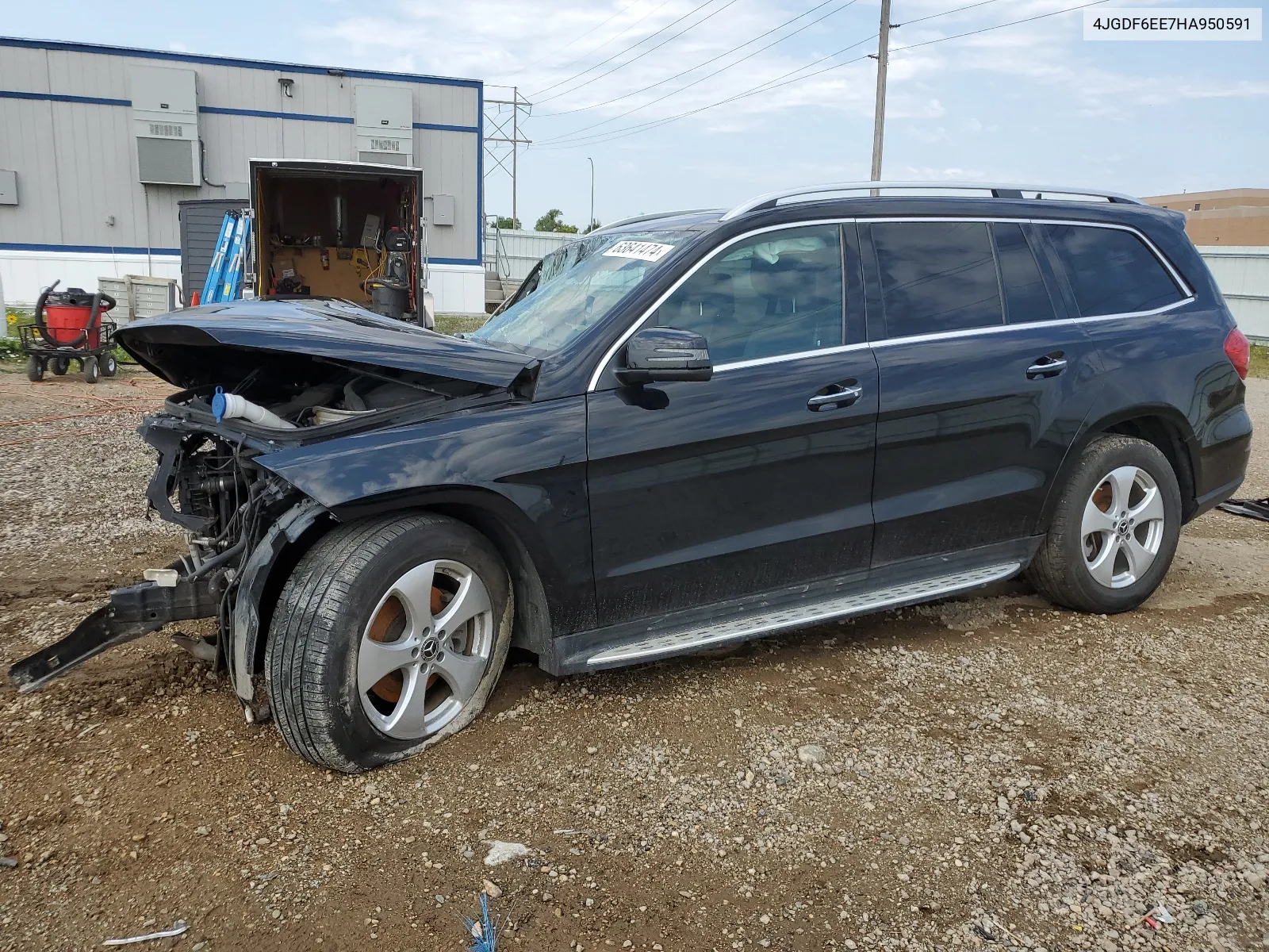 2017 Mercedes-Benz Gls 450 4Matic VIN: 4JGDF6EE7HA950591 Lot: 63641474