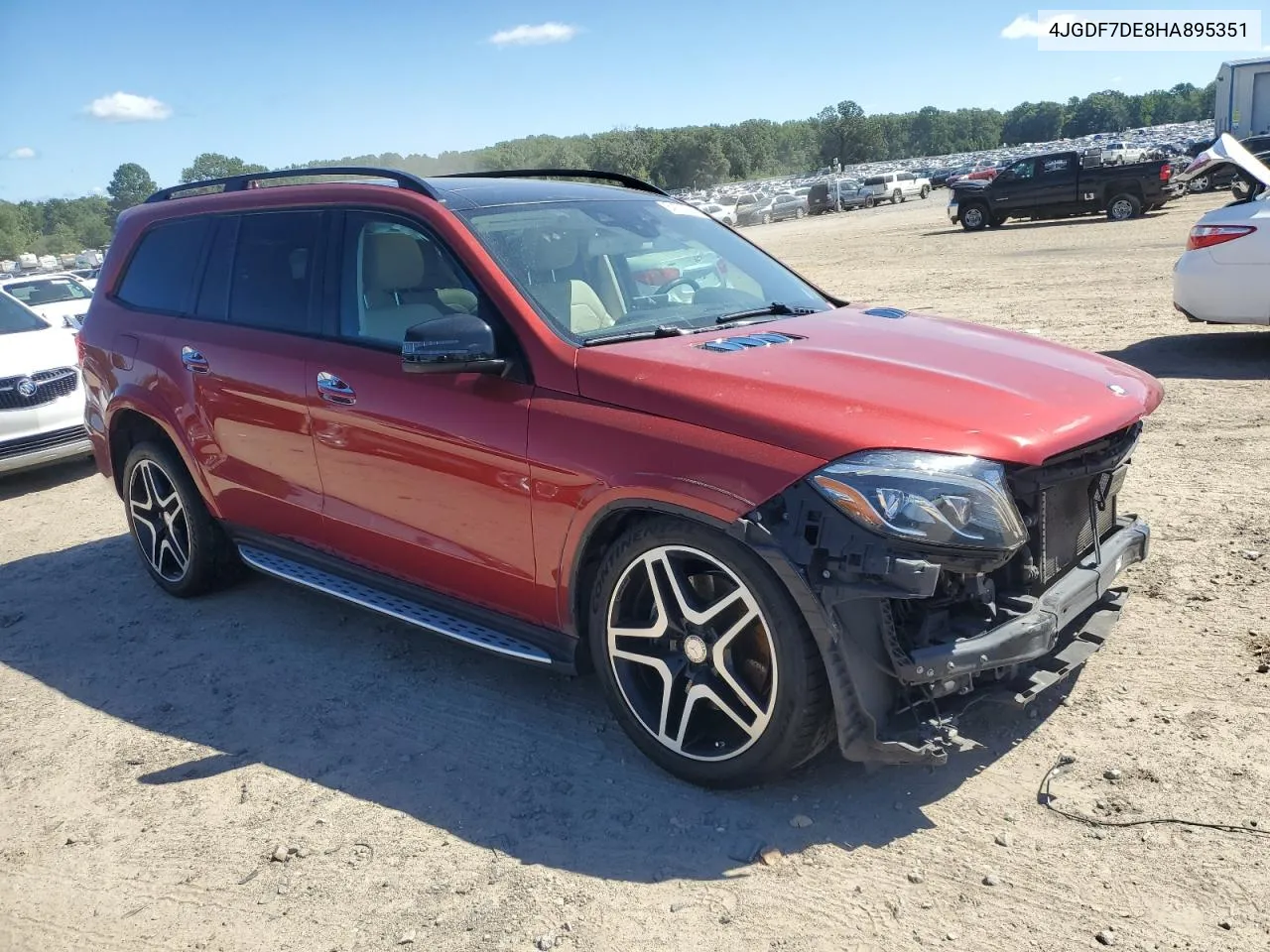 2017 Mercedes-Benz Gls 550 4Matic VIN: 4JGDF7DE8HA895351 Lot: 64222643