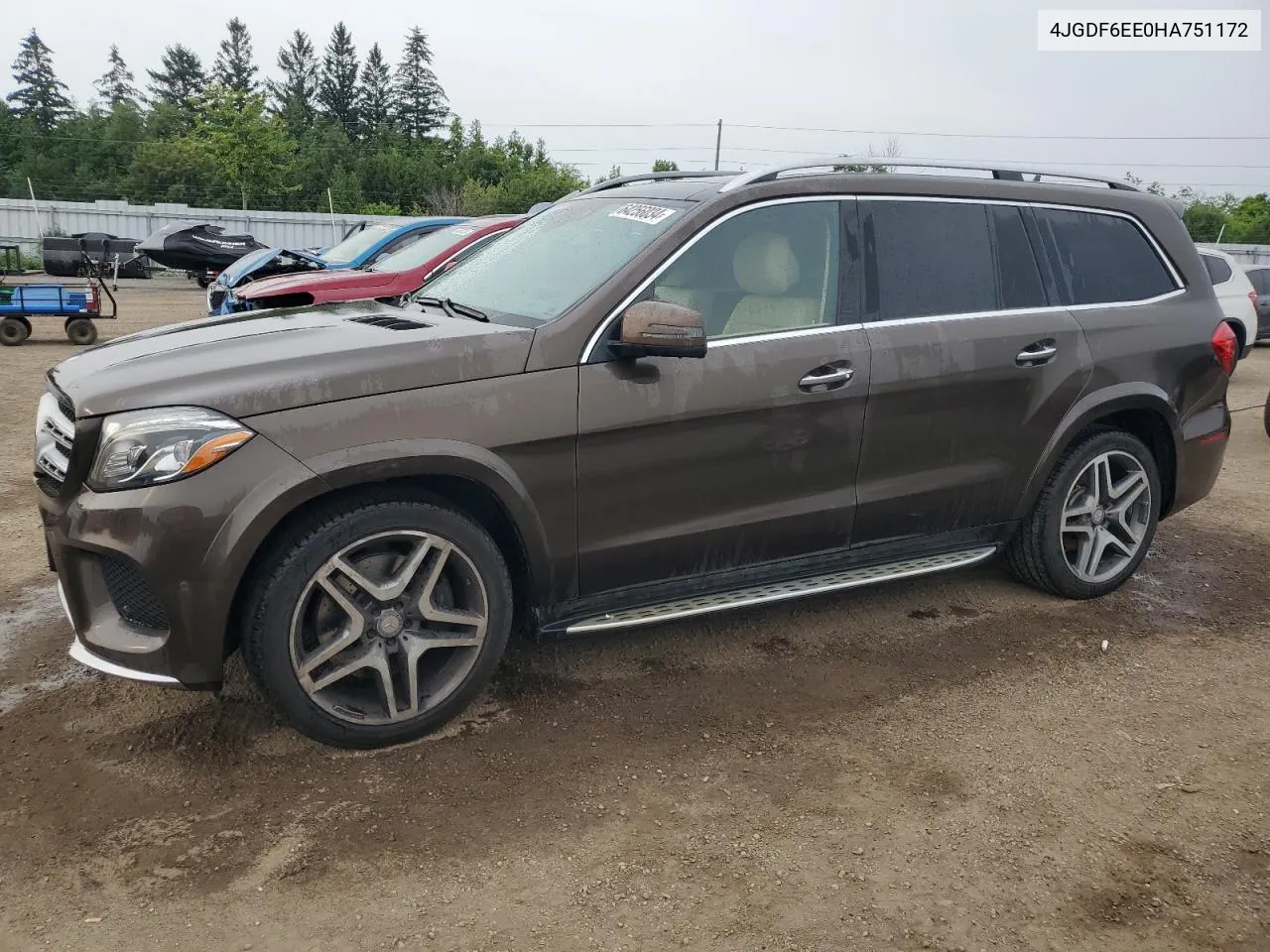 2017 Mercedes-Benz Gls 450 4Matic VIN: 4JGDF6EE0HA751172 Lot: 64256034