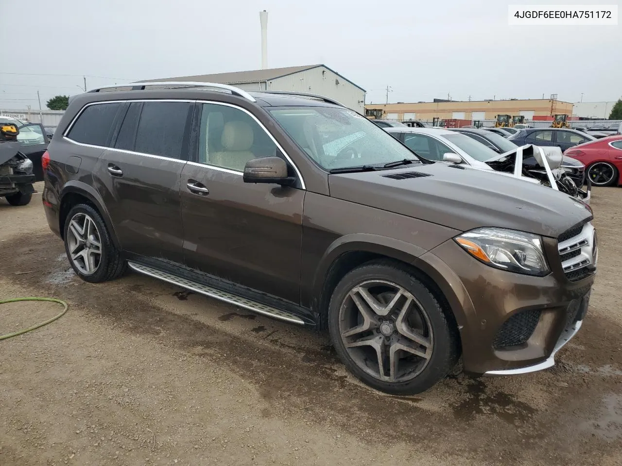 2017 Mercedes-Benz Gls 450 4Matic VIN: 4JGDF6EE0HA751172 Lot: 64256034