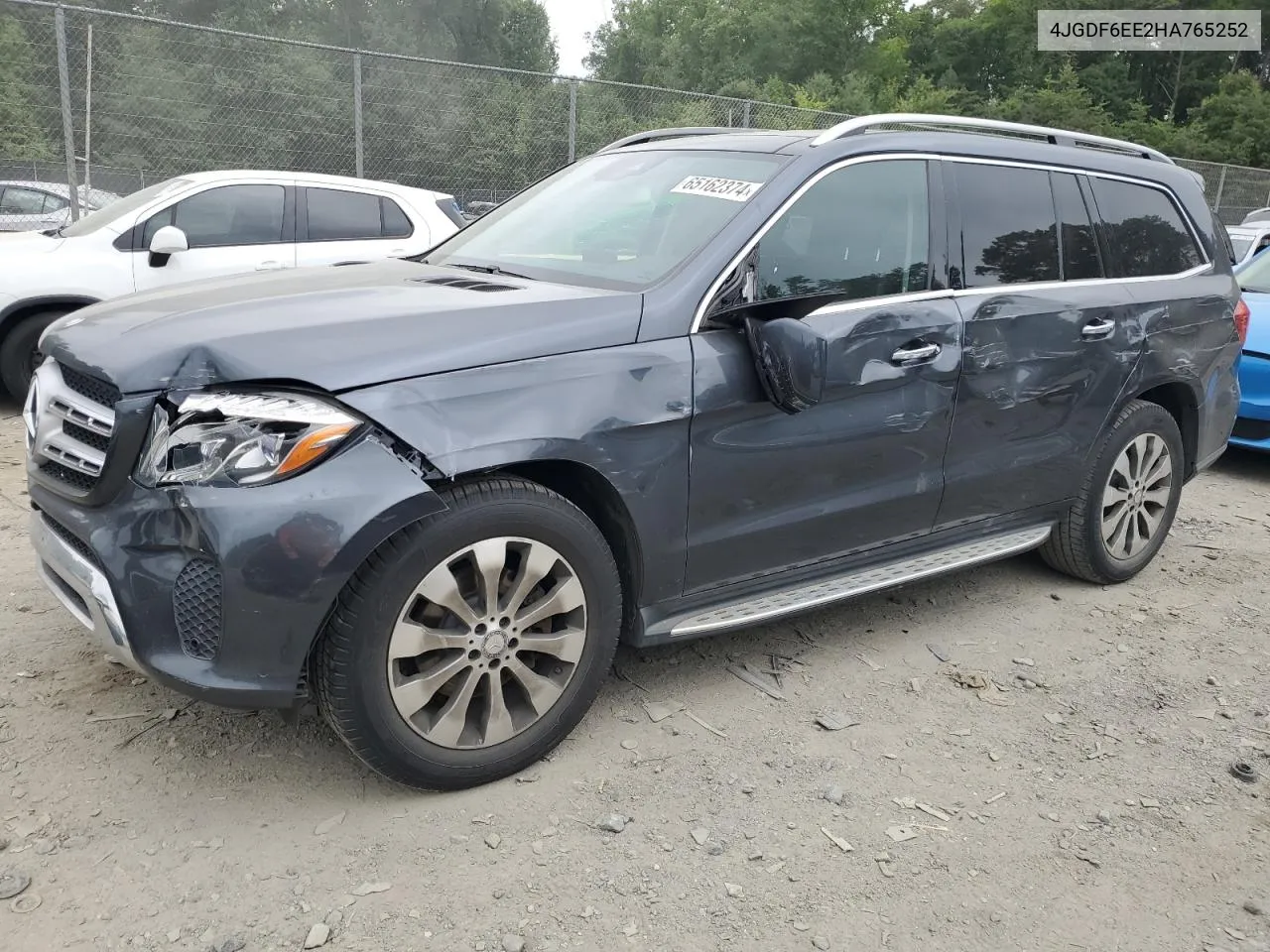 2017 Mercedes-Benz Gls 450 4Matic VIN: 4JGDF6EE2HA765252 Lot: 65162374