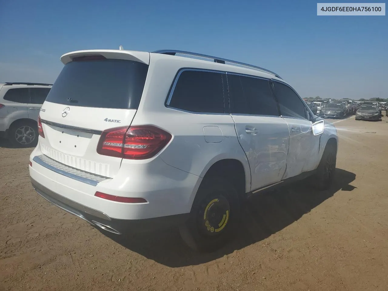 2017 Mercedes-Benz Gls 450 4Matic VIN: 4JGDF6EE0HA756100 Lot: 66519394