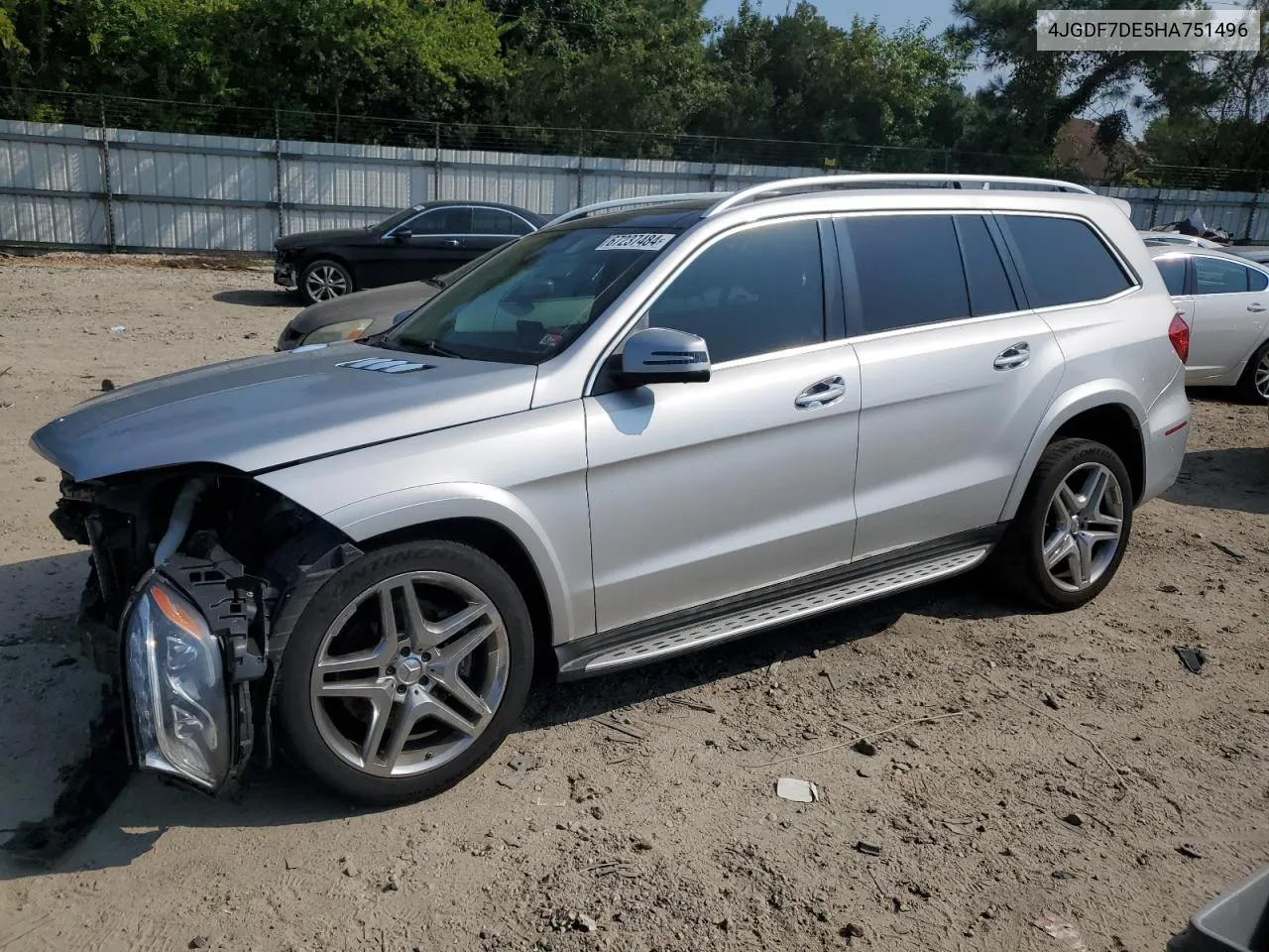 2017 Mercedes-Benz Gls 550 4Matic VIN: 4JGDF7DE5HA751496 Lot: 67237484