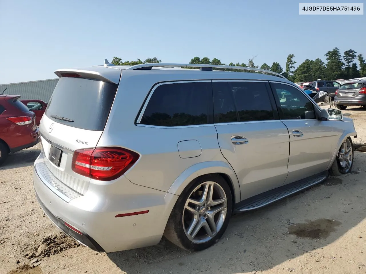 2017 Mercedes-Benz Gls 550 4Matic VIN: 4JGDF7DE5HA751496 Lot: 67237484