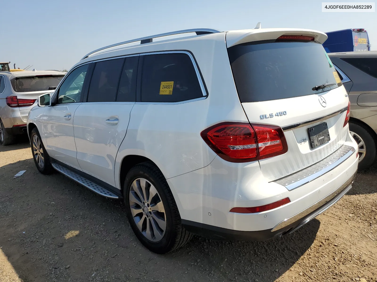 2017 Mercedes-Benz Gls 450 4Matic VIN: 4JGDF6EE0HA852289 Lot: 69018544