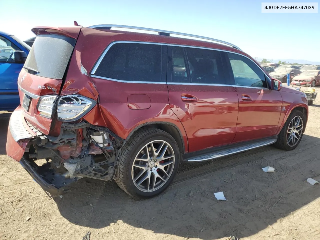 2017 Mercedes-Benz Gls 63 Amg 4Matic VIN: 4JGDF7FE5HA747039 Lot: 72268614