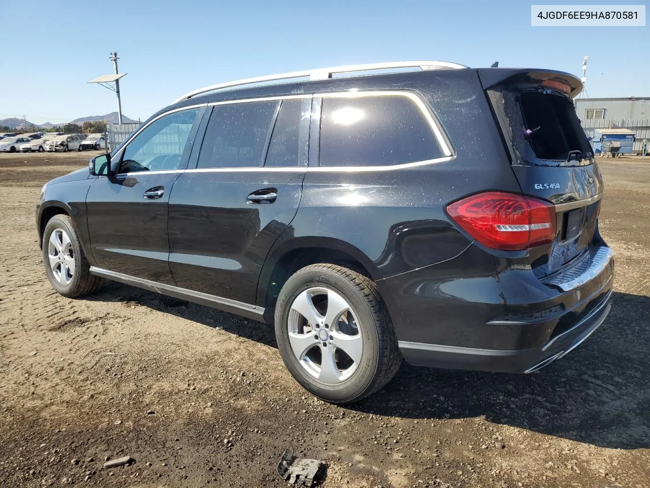 2017 Mercedes-Benz Gls 450 4Matic VIN: 4JGDF6EE9HA870581 Lot: 72291504