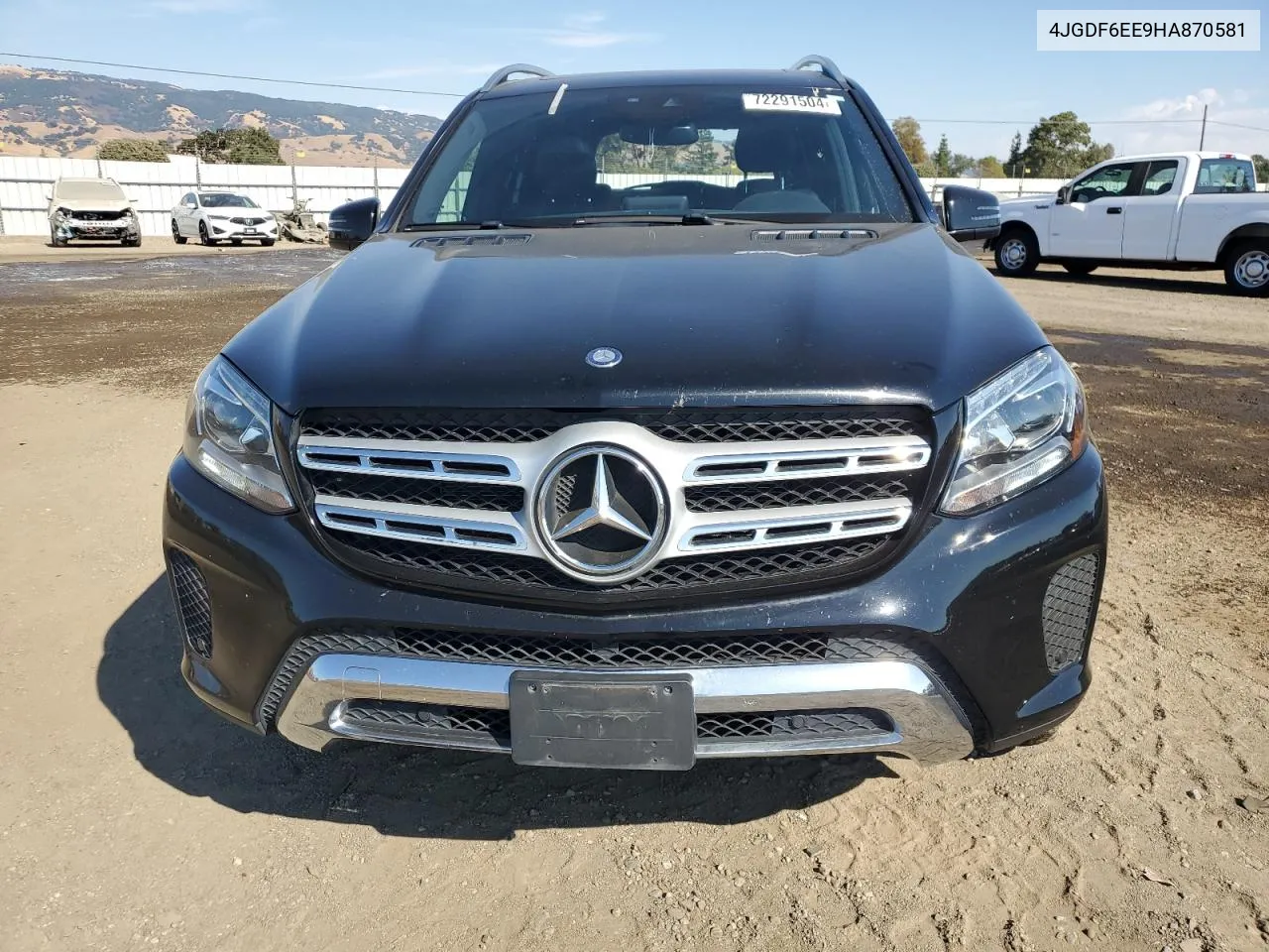 2017 Mercedes-Benz Gls 450 4Matic VIN: 4JGDF6EE9HA870581 Lot: 72291504