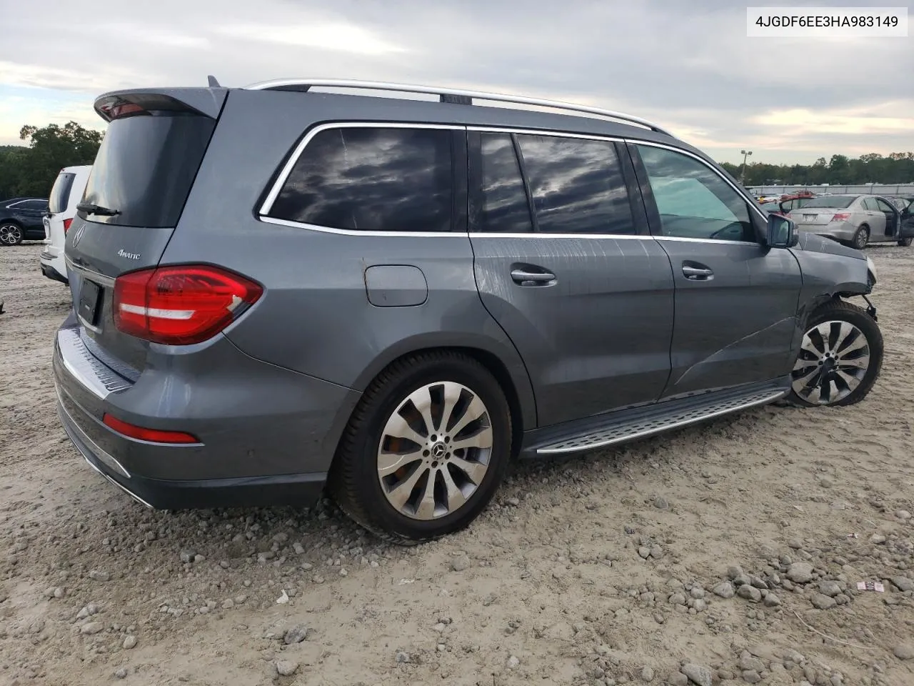 2017 Mercedes-Benz Gls 450 4Matic VIN: 4JGDF6EE3HA983149 Lot: 73326724