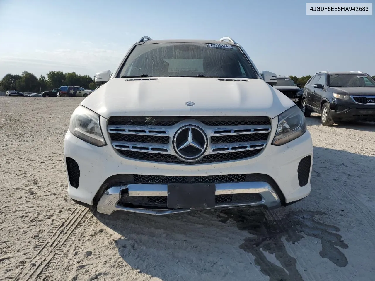 2017 Mercedes-Benz Gls 450 4Matic VIN: 4JGDF6EE5HA942683 Lot: 73535154