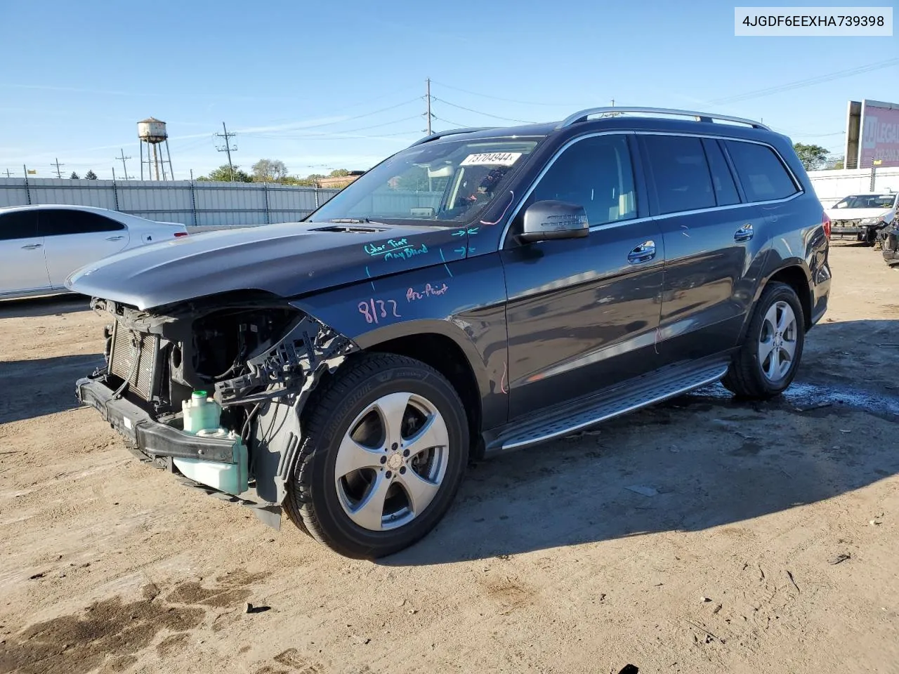 2017 Mercedes-Benz Gls 450 4Matic VIN: 4JGDF6EEXHA739398 Lot: 73704944