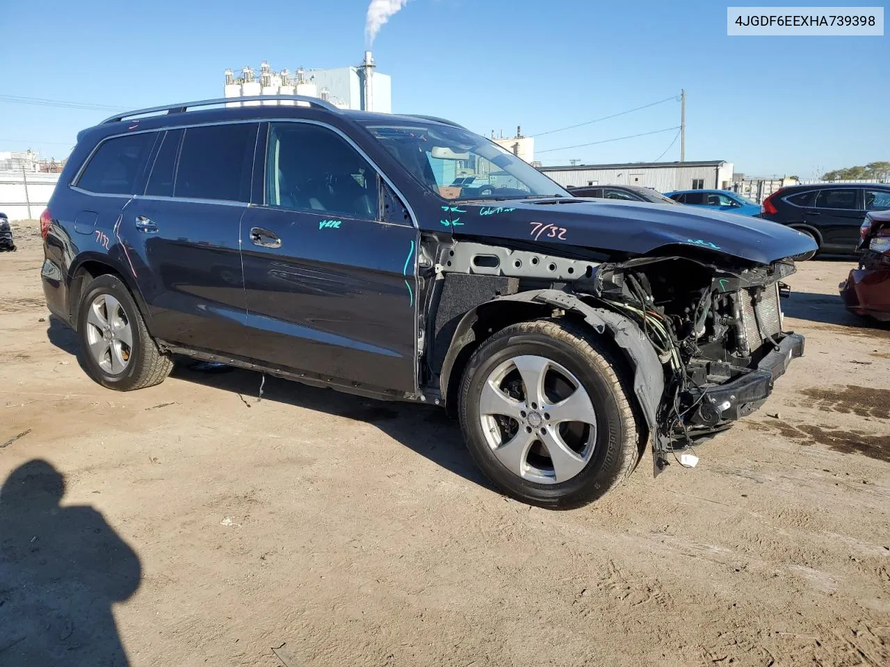 2017 Mercedes-Benz Gls 450 4Matic VIN: 4JGDF6EEXHA739398 Lot: 73704944