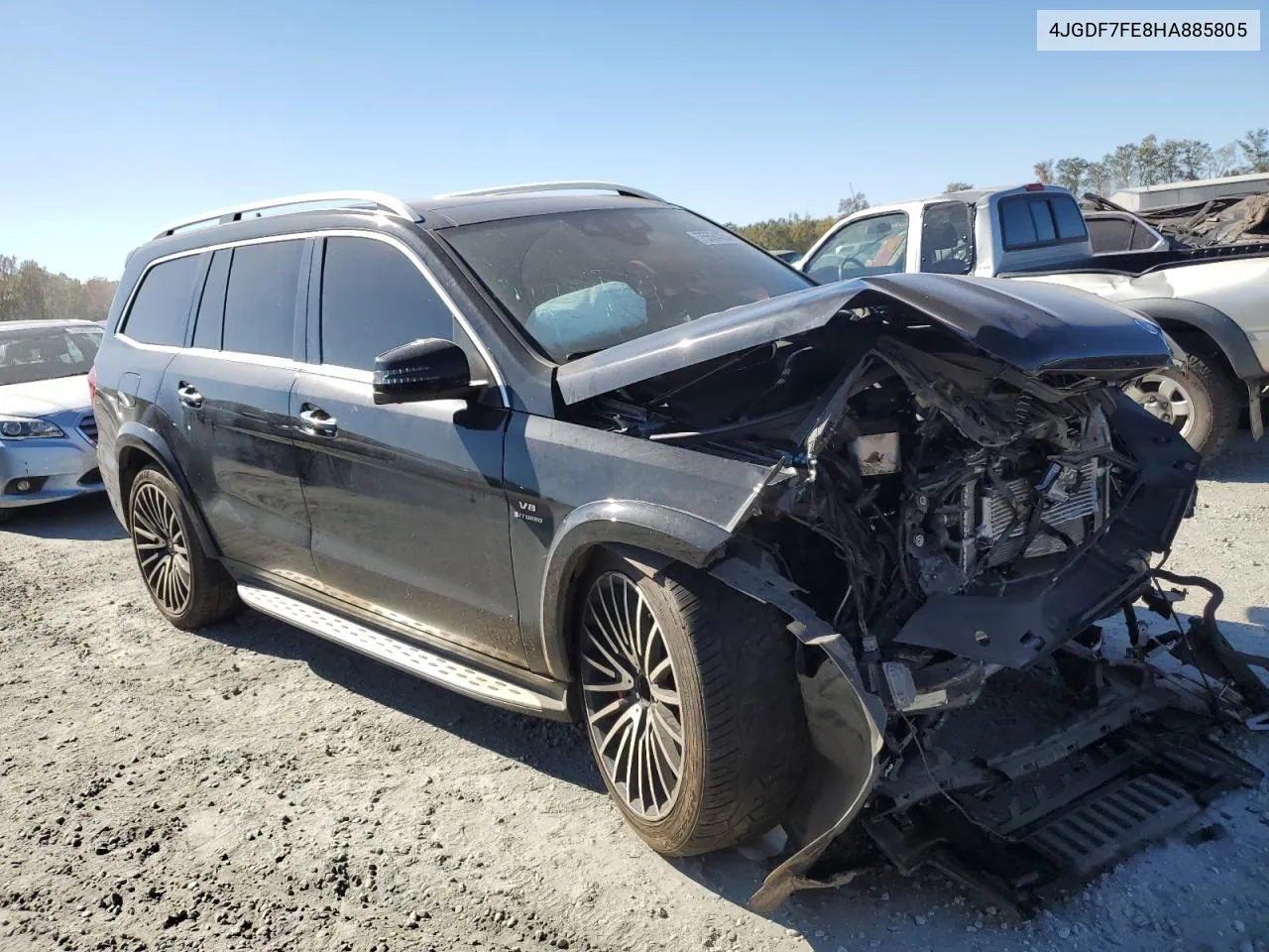 2017 Mercedes-Benz Gls 63 Amg 4Matic VIN: 4JGDF7FE8HA885805 Lot: 75594054