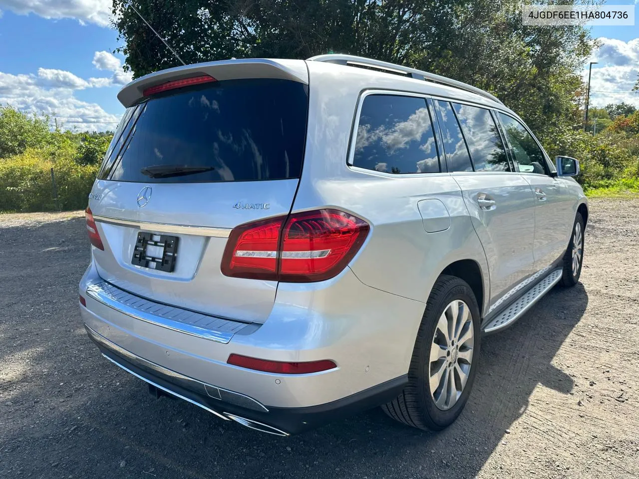 2017 Mercedes-Benz Gls 450 4Matic VIN: 4JGDF6EE1HA804736 Lot: 75865814