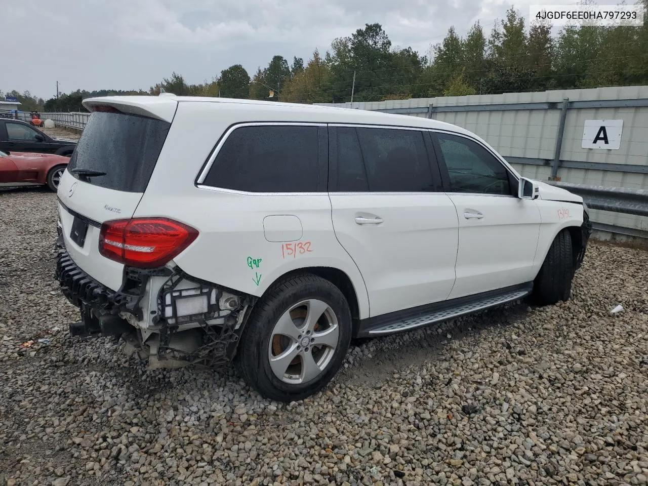 2017 Mercedes-Benz Gls 450 4Matic VIN: 4JGDF6EE0HA797293 Lot: 76867694