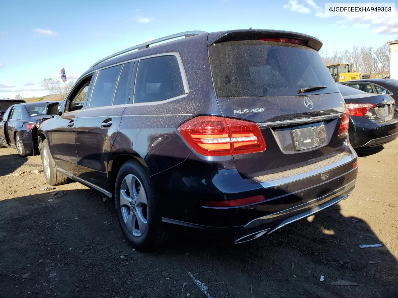 2017 Mercedes-Benz Gls 450 4Matic VIN: 4JGDF6EEXHA949368 Lot: 77105254