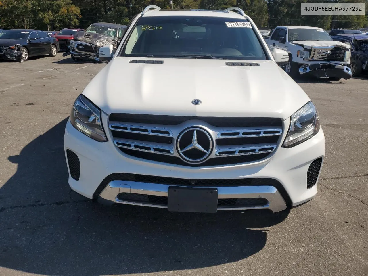 2017 Mercedes-Benz Gls 450 4Matic VIN: 4JGDF6EE0HA977292 Lot: 77781094