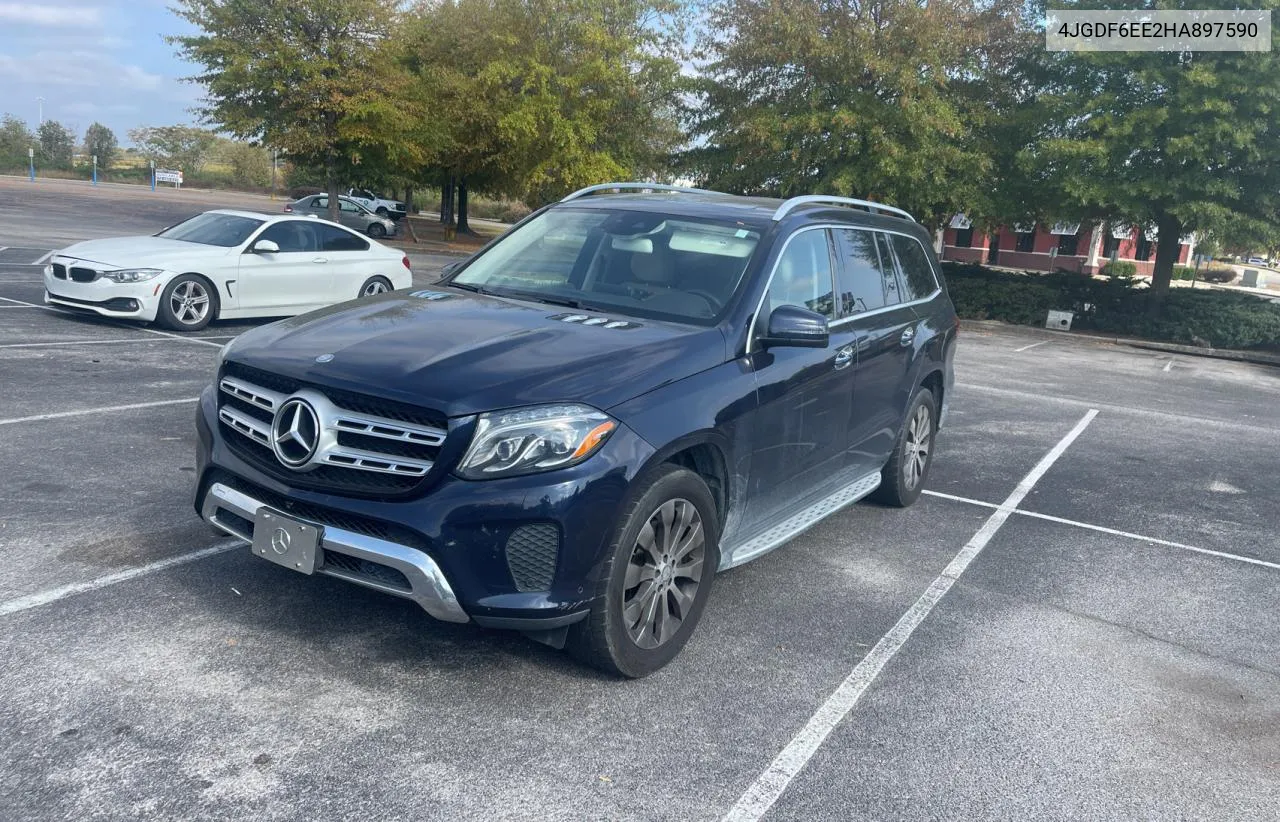 2017 Mercedes-Benz Gls 450 4Matic VIN: 4JGDF6EE2HA897590 Lot: 78635374