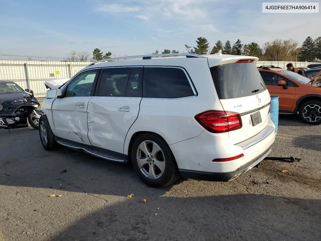 2017 Mercedes-Benz Gls 450 4Matic VIN: 4JGDF6EE7HA906414 Lot: 78699474